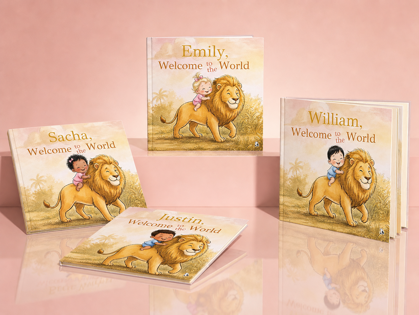 Personalized Welcome to the World books for newborn babies
