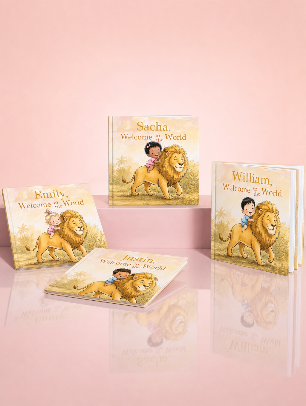 Personalized Welcome to the World books for newborn babies