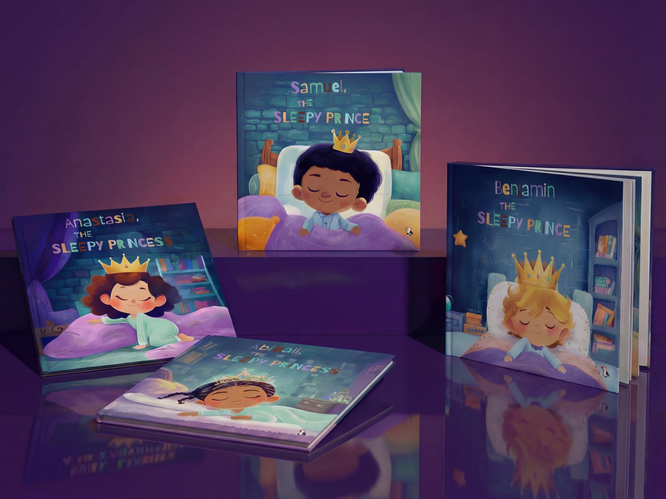 Children reading a personalized WhataRead picture book